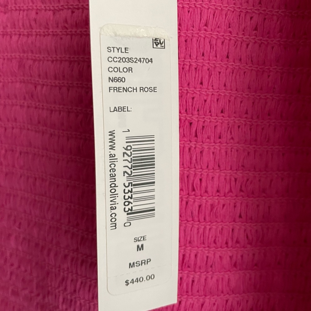Alice + Olivia ‘Sherryl Sequin Jacket’ in French Rose size medium - Picture 7 of 7